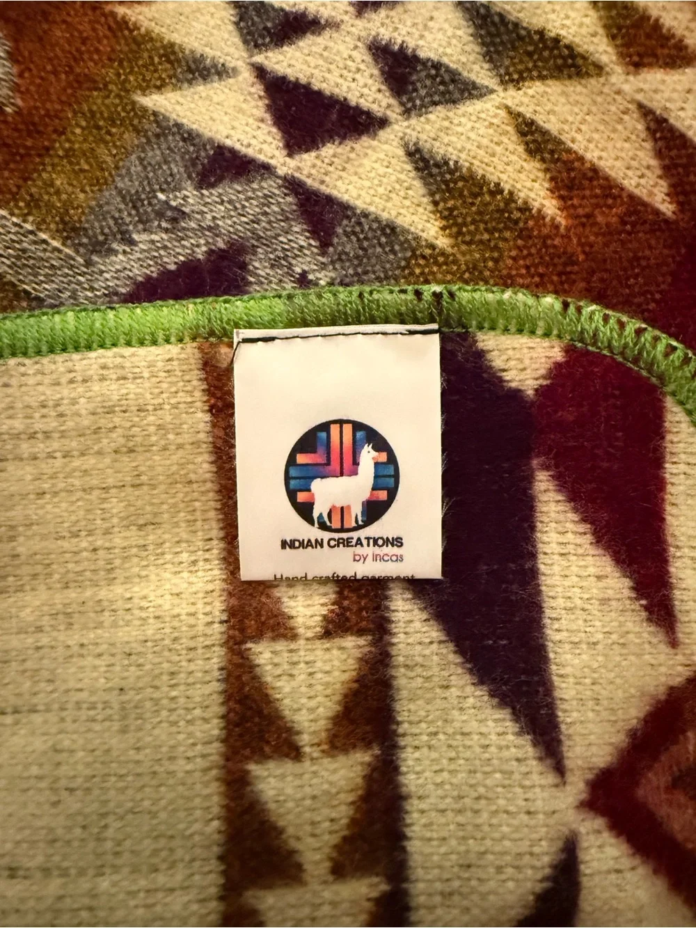 Handmade Alpaca blanket reversible